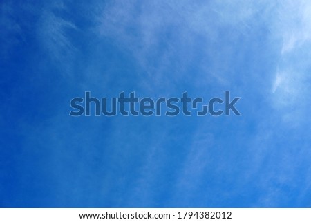 Blue sky background and copy space.