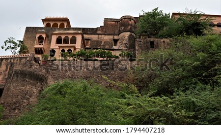 This picture of Neemrana fort at Rajasthan,jaipur. Neemrana is an industrial hub. It is the site of a 16th-century hill-fort occupied by Chauhans till 1947. The erstwhile ruling family.
