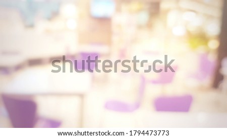 
Abstract picture blurred cafe interior