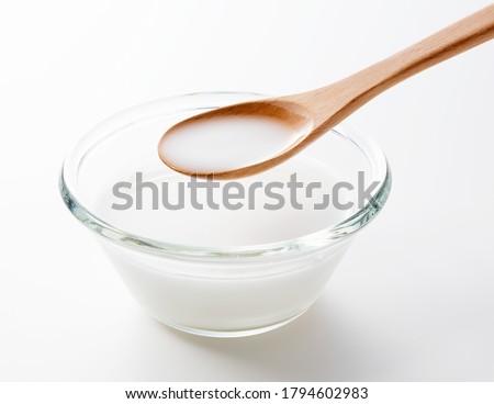 Water-soluble starch on a white background Royalty-Free Stock Photo #1794602983