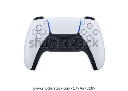 Gamepad for game console.The joystick for the console.The controller in the vector.Joystick vector illustration. Royalty-Free Stock Photo #1794673189