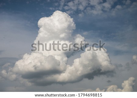 Closeup of cumuli nimbus before the storm  Royalty-Free Stock Photo #1794698815