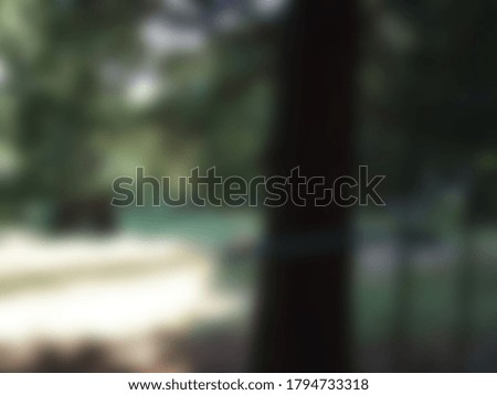 Blurred abstract photo of nature in mountains