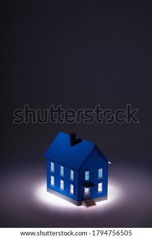 Photo of Illuminated model house