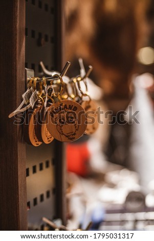 wooden owel key chains photography