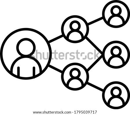 Share, network icon suitable for info graphics, websites and print media. Colorful vector, flat icon, clip art.