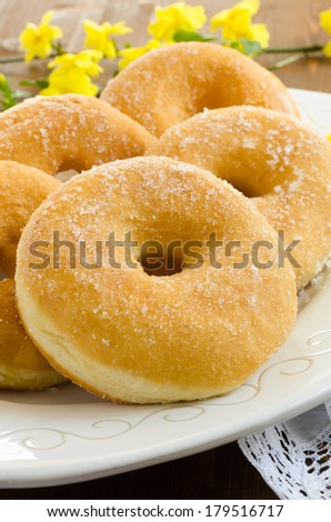 Parafrittus, fried cakes, traditional dessert of Carnival in Sardinia Royalty-Free Stock Photo #179516717