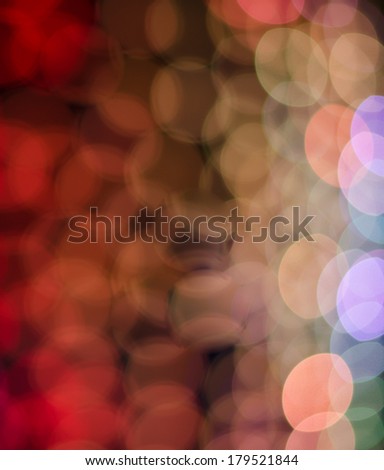 Abstract circular bokeh background of lights