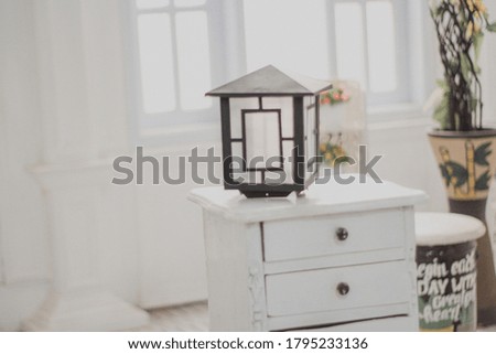 Brown Lamp on Table Minimalist