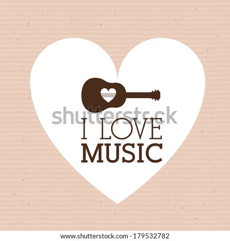 love music design over dotted background vector illustration  