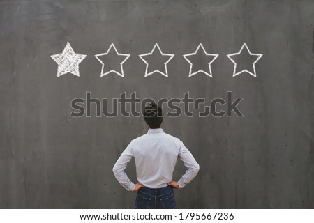 bad rating and negative reviews concept, reputation management and customer relations Royalty-Free Stock Photo #1795667236