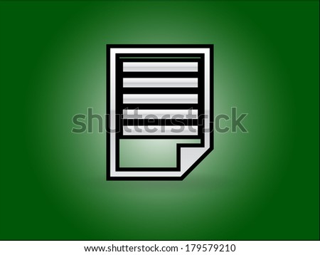 Flat icon of notes