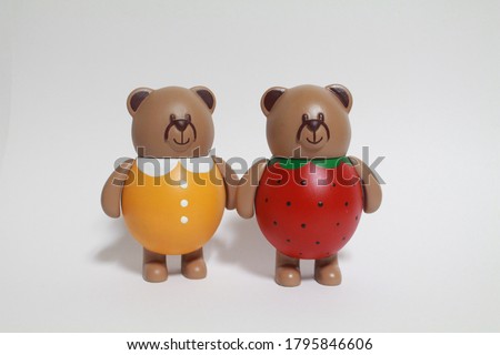 bear figures with various dress code