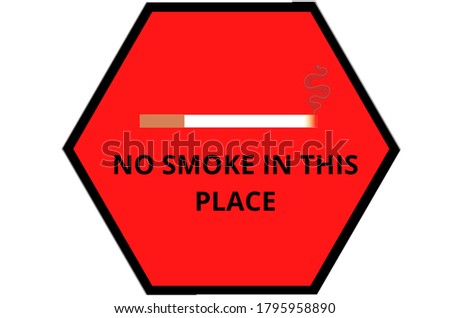no smoking in this plae sigen