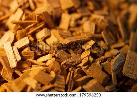 Wood chips for smoking or recycle.  Royalty-Free Stock Photo #179596250