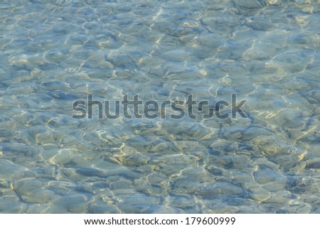 Textured of clear sea water background
