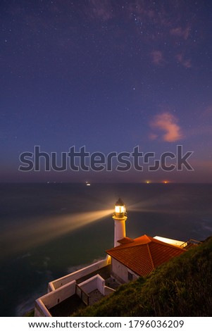 El Pescador Lighthouse in Santoña village by the Cantabrian Sea in Cantabria Autonomous Community of Spain, Europe