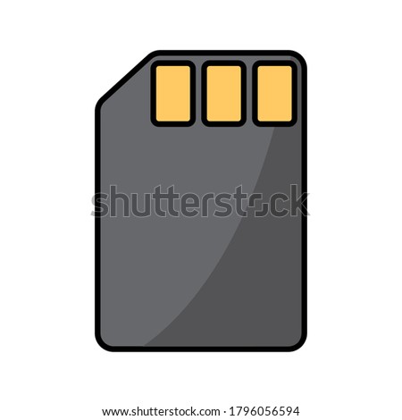 Isolated memory stick icon. Technology equipment - Vector illustration