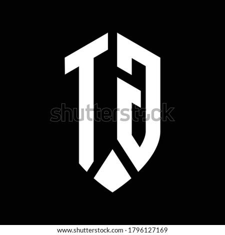 tg logo monogram with emblem shield style design template
