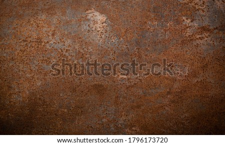 Grunge rusted metal texture, rust and oxidized metal background. Old metal iron panel Royalty-Free Stock Photo #1796173720