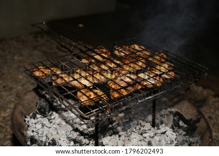 A traditional South African chicken braai.  