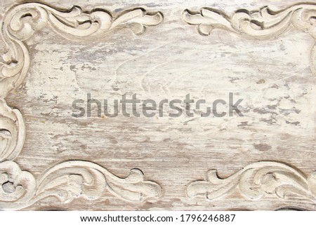 the carved style in antique wood