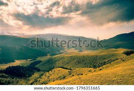 Tian-shan mountains in Almaty, Kazakhstan