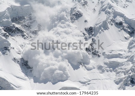 snow avalanche Royalty-Free Stock Photo #17964235