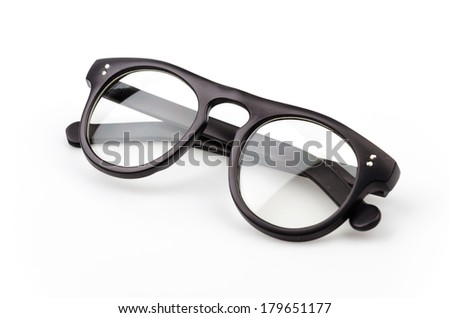 eyeglassses isolated white background