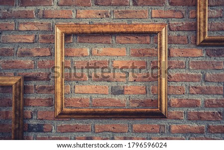 Picture Frame On Brick Wall