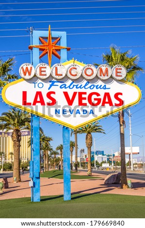 Las Vegas sign on the Strip