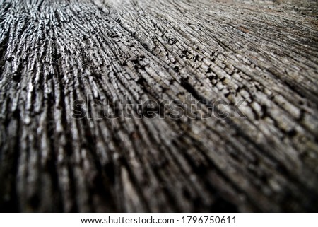 Close-up picture of the plank has a deep groove pattern.Wood grain texture