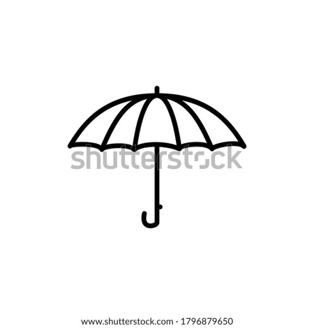umbrella icon  outline style for your design
