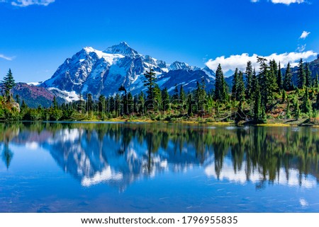 Mount Shuksan Picture Lake North Cascades