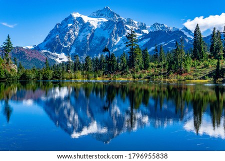 Mount Shuksan Picture Lake North Cascades