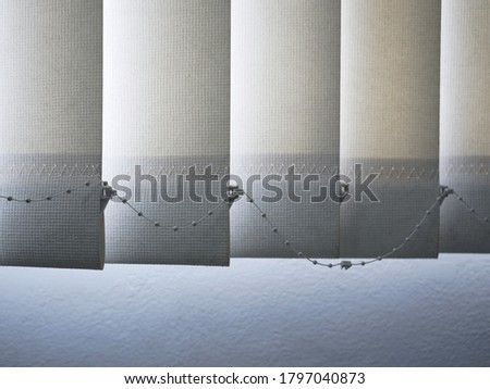 curtains protect against the sun at office.