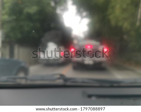 Blurred photo of Traffic jams