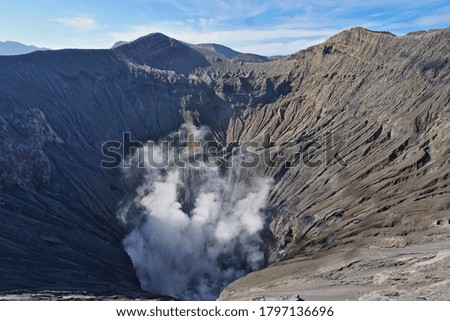  the crater of Mount Bromo