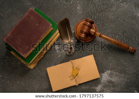 Notary public, attorney. Law concept with stamp in courtroom. law judge contract court legal trust legacy stamp.