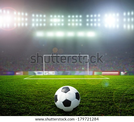 Soccer Football On Penalty Spot For Penalty Kick Stock Photos And Images Avopix Com