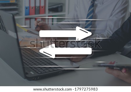 Decision concept illustrated by a picture on background