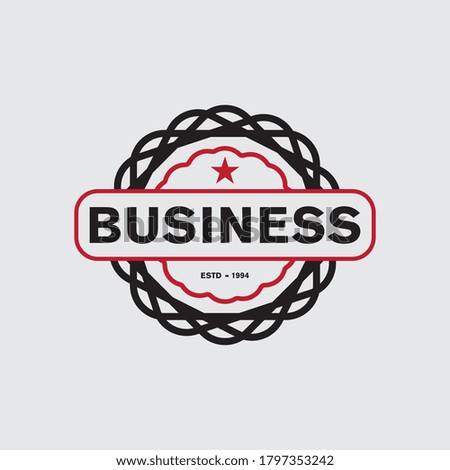 retro vintage business logo design 