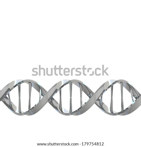 3d rendering DNA Structure model