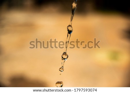 Photographic image of water. Quality image to decorate. Horizontal photography.