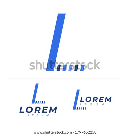L letter logo vector simple