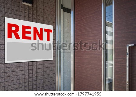 Rental Real Estate Sign in Front of house
