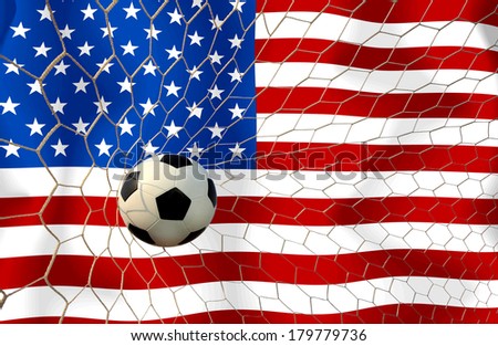 United States of America soccer ball