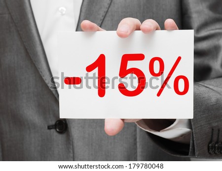 Fifteen percent discount