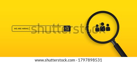 Minimal we are hiring background, job vacancy concept Royalty-Free Stock Photo #1797898531