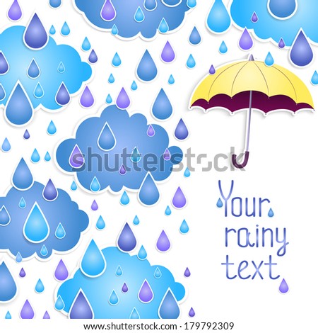 background for the text with an umbrella